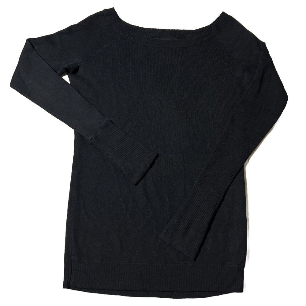 Lululemon Women's Sz 10 Reversible Cashmere Wool Scoop Neck Long Sleeve Sweater